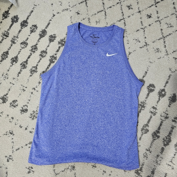 Nike Heathered Blue Dri-FIT Tee - Picture 1 of 2